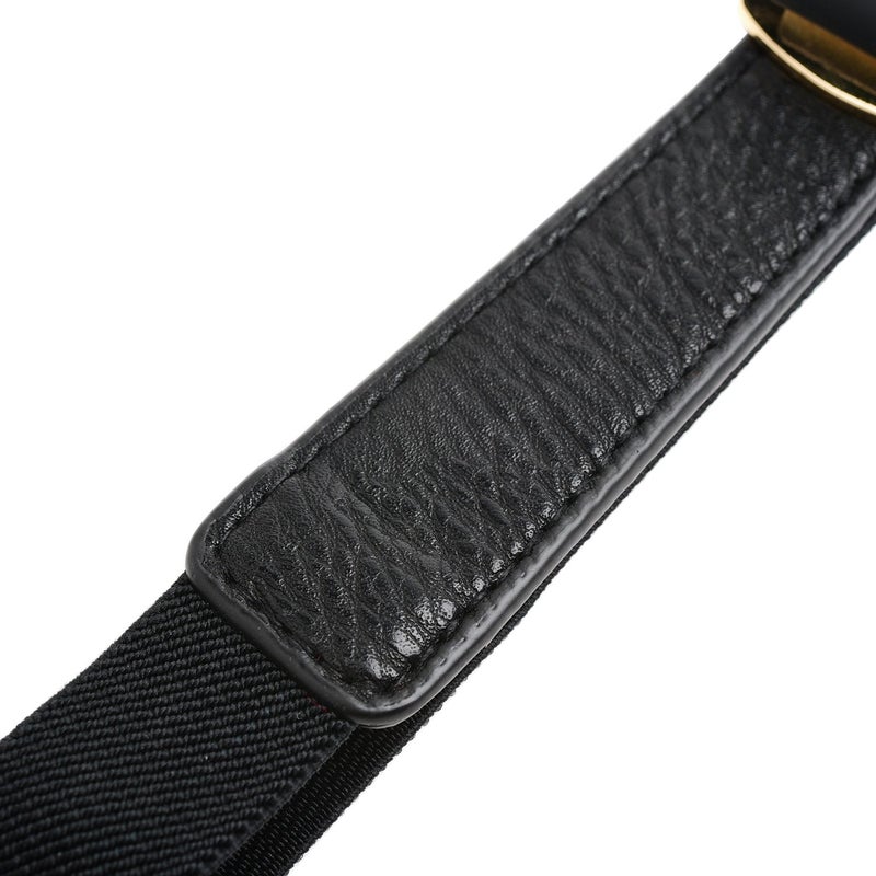 Syuer Women's 1" Width Bow Skinny Elastic Waist Belt - Stretchy Thin Belt (S-M (26"-32"), Black) - Image 5